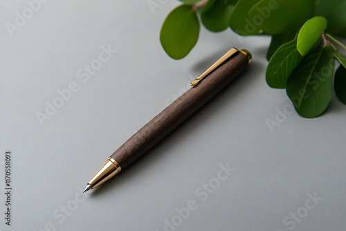 paper sheet mockup simple pen photo