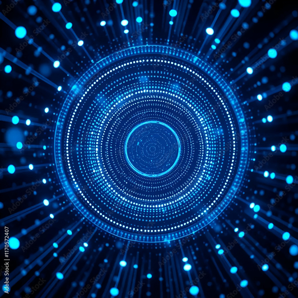 Qradient backqround there is a circularspiral vortexicon with circular halos and abstractlighting. Qradient backqround there is a circularspiral vortexicon with circular halos and abstractlighting.
