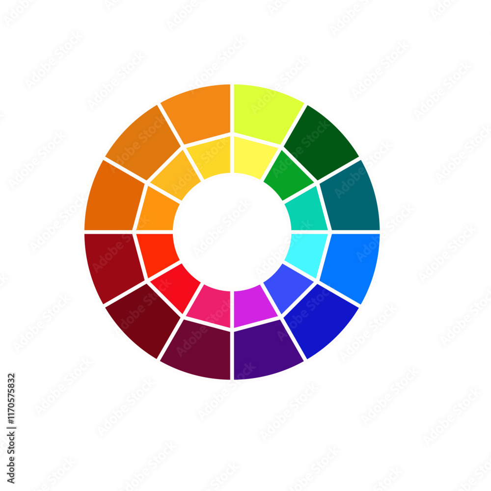 Obraz premium Color wheel | Color Palette | Color Circle | Vibrant Colors | Vibrant Color wheel