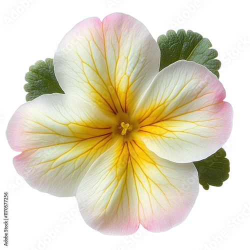 Photo of a Primrose flower- isolated on a white background- Primrose
