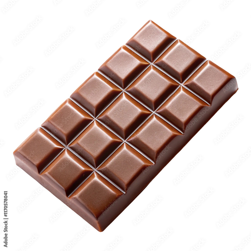 Obraz premium chocolate bar on white background