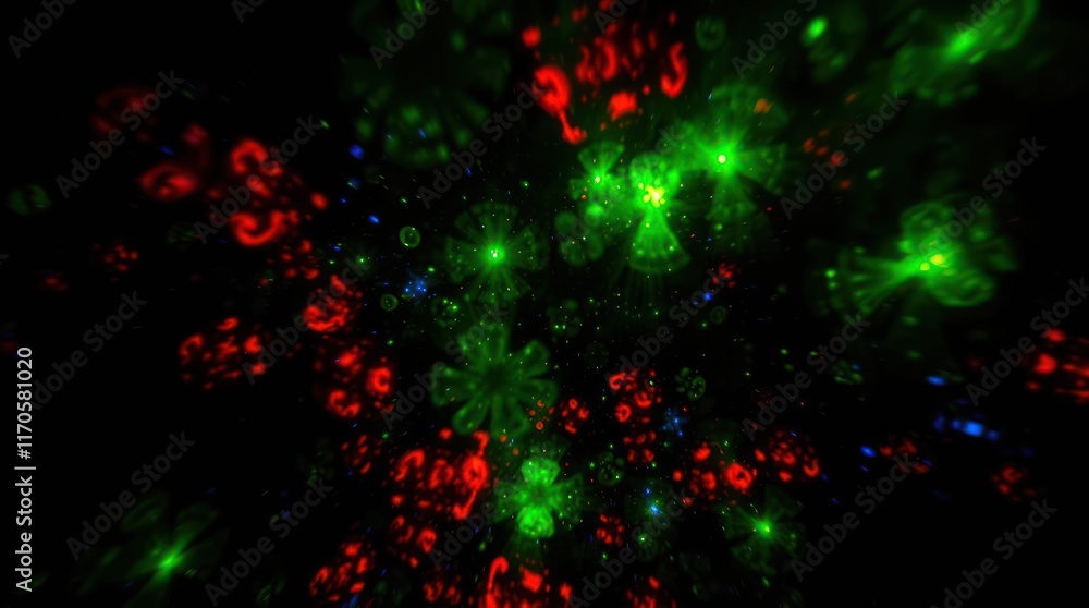 Green and Red Lights, Creating a Festive and Energetic Atmosphere Wallpaper Background Green and Red Lights, Creating a Festive and Energetic Atmosphere Wallpaper Background