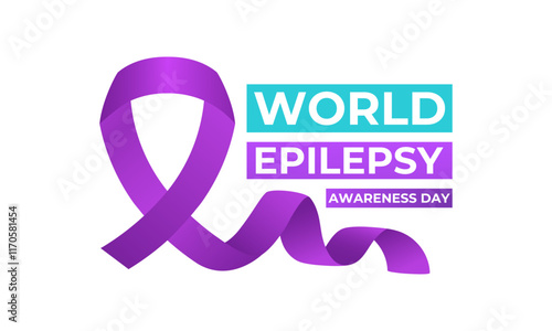 Epilepsy awareness is celebrated on multiple days and events. Purple Day commemorates epilepsy awareness and is celebrated annually on March 26. Vector illustration of background.