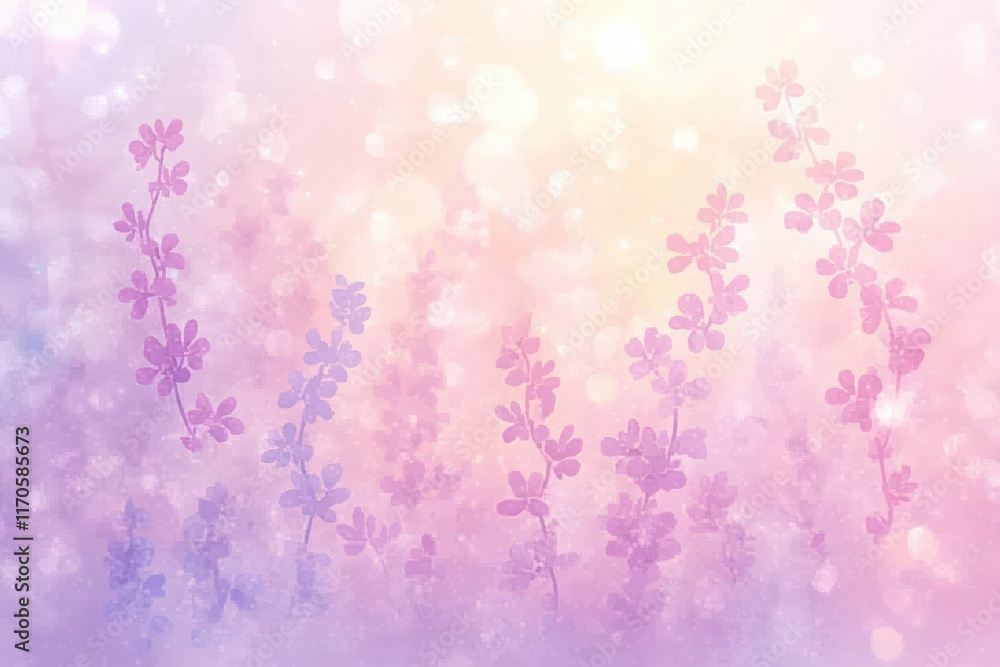 Soft Pastel Flower Petals Dreamy Background Bokeh Effect Impressionist Style Soft Pastel Flower Petals Dreamy Background Bokeh Effect Impressionist Style
