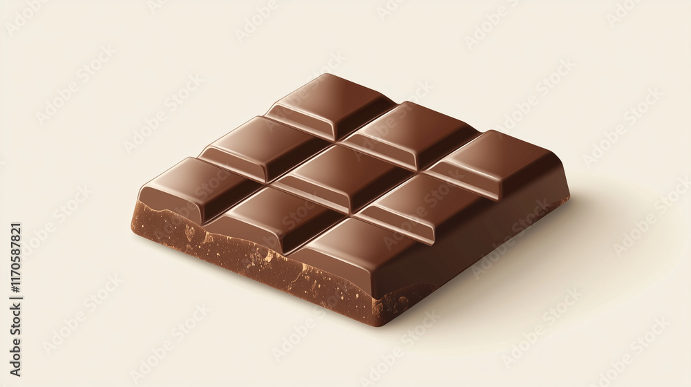 Minimalist chocolate bar with sleek wrapper and gold accents Minimalist chocolate bar with sleek wrapper and gold accents