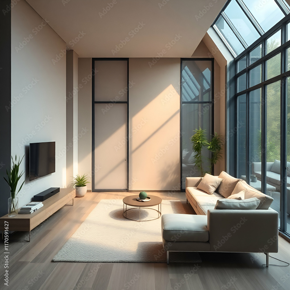 Fototapeta premium living room interior