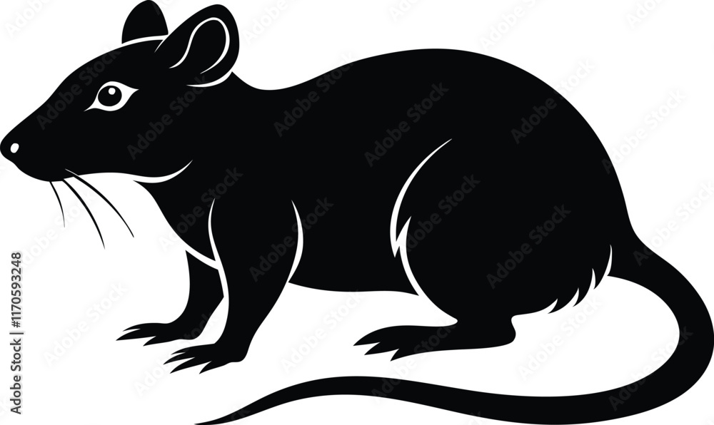 rat silhouette, mouse vector silhouette, rat icon rat silhouette, mouse vector silhouette, rat icon