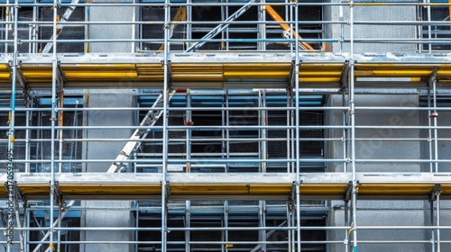 Detailed Formwork Structure with Natural Lighting Focus