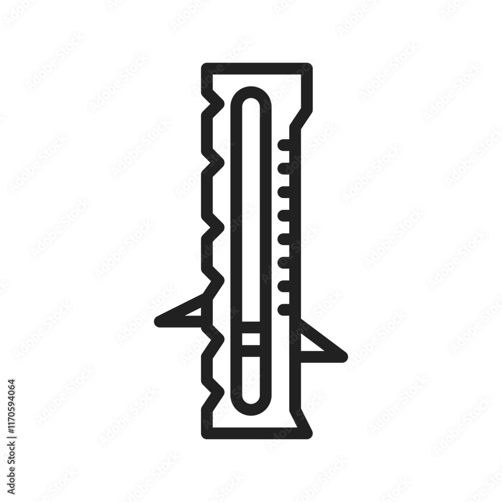 Sewing Gauge icon vector image. Suitable for mobile apps, web apps and print media. Sewing Gauge icon vector image. Suitable for mobile apps, web apps and print media.