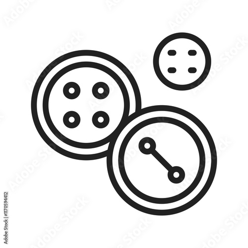 Buttons icon vector image. Suitable for mobile apps, web apps and print media.