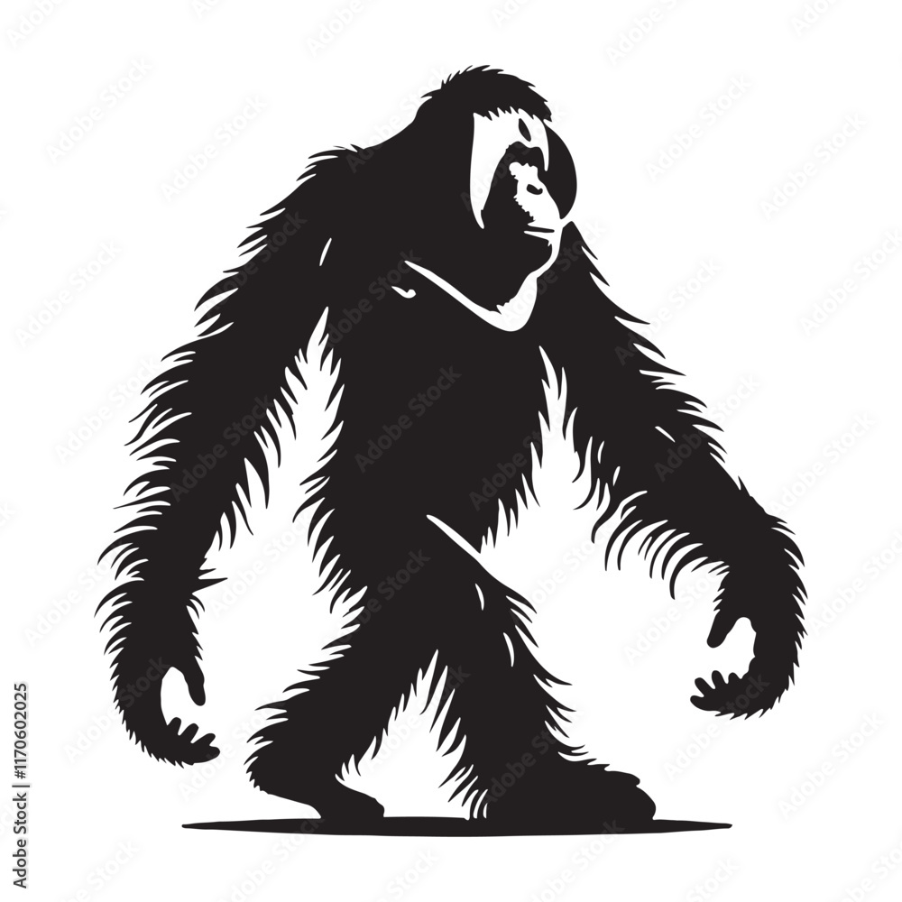 Unique orangutan silhouette for versatile artistic uses - Orangutan illustration - minimallest orangutan vector
Unique orangutan silhouette for versatile artistic uses - Orangutan illustration - minimallest orangutan vector