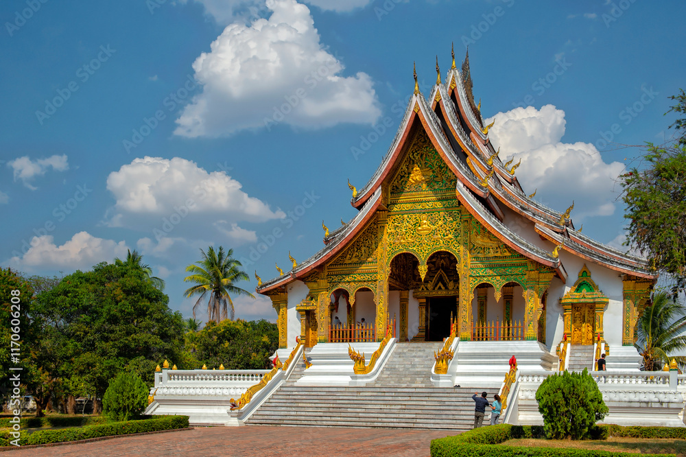 Golden Palace Haw Kham in Luang Prabang. Ancient Laos Golden Palace Haw Kham in Luang Prabang. Ancient Laos