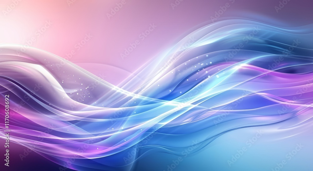 Fototapeta premium fondo ondas abstractas iridiscente