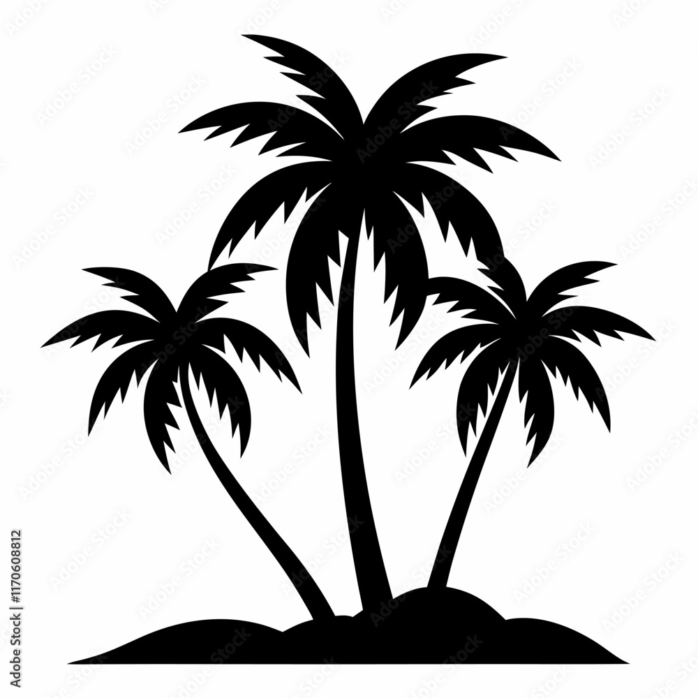 Obraz premium palm tree silhouette