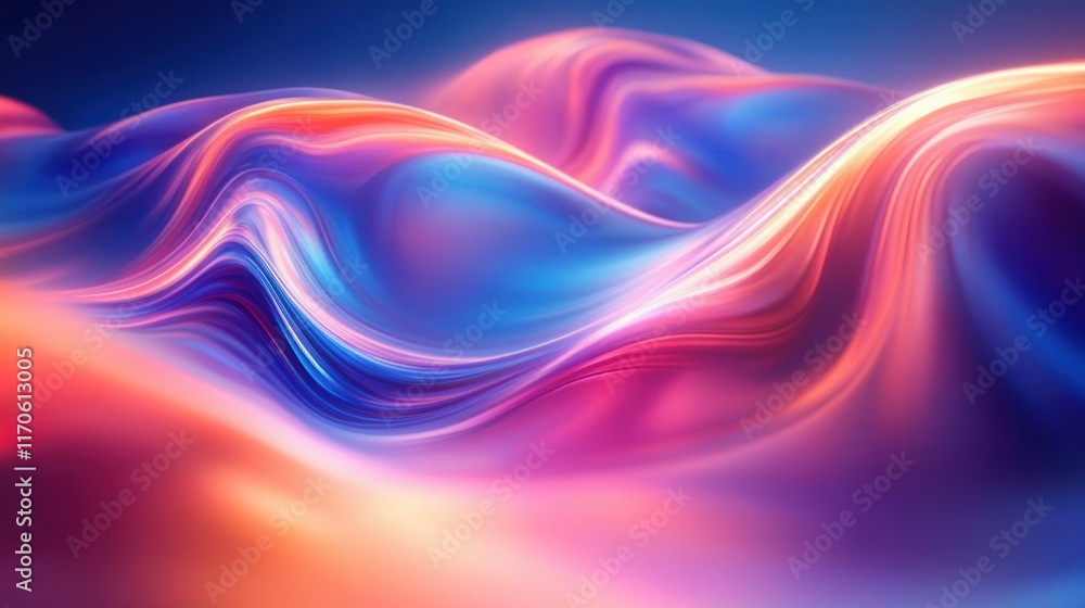 vibrant abstract landscape fluid art neon colors gradient waves pink blue orange vibrant abstract landscape fluid art neon colors gradient waves pink blue orange