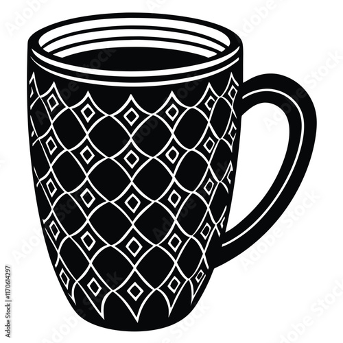 Fantastic pattern coffee mug vector file  