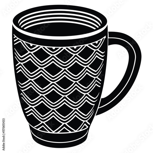 Fantastic pattern coffee mug vector file  