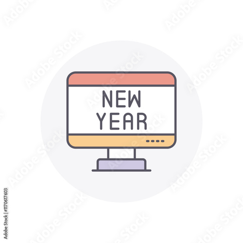Tv Program vector icon stock illustration