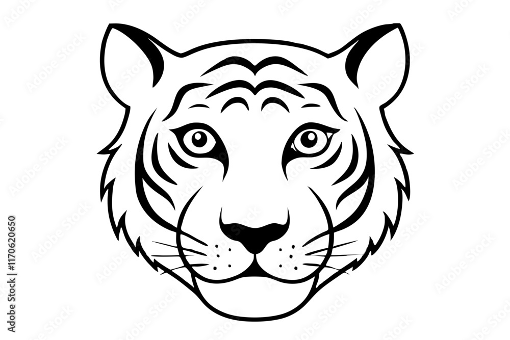 head of a tiger head of a tiger