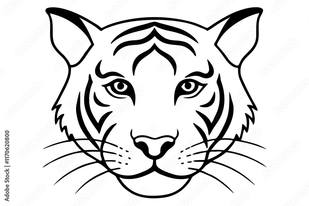 Obraz premium head of a tiger