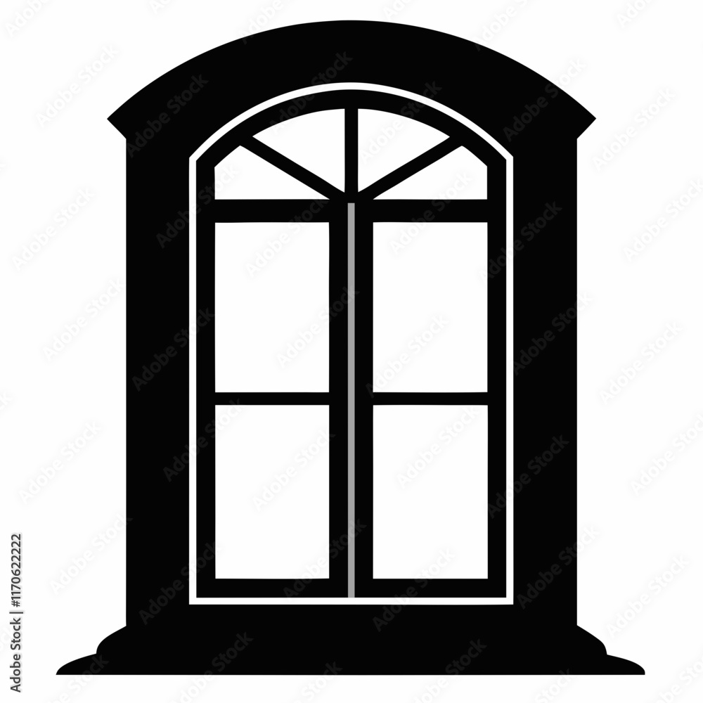 IDE Window Black Silhouette Vector Art IDE Window Black Silhouette Vector Art