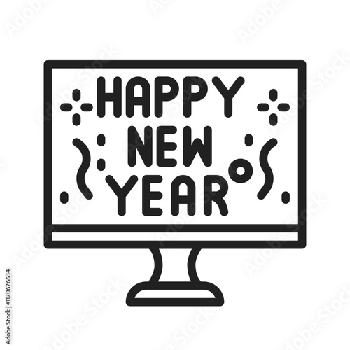 Tv Program icon vector image. Suitable for mobile apps, web apps and print media.