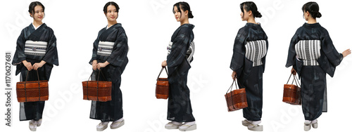 Foto 和服-着物-女性立ち姿