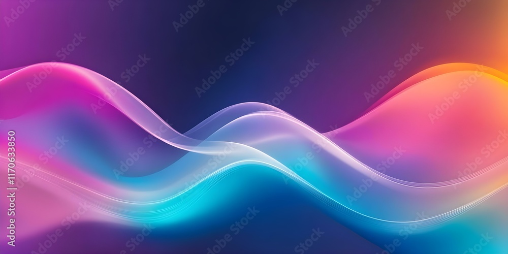 Abstract waves of vibrant colors in shades of pink, blue, and purple, creating a dynamic and fluid visual effect. Concept Abstract Waves, Vibrant Colors, Fluid Visual Effect, Shades of Pink Abstract waves of vibrant colors in shades of pink, blue, and purple, creating a dynamic and fluid visual effect. Concept Abstract Waves, Vibrant Colors, Fluid Visual Effect, Shades of Pink