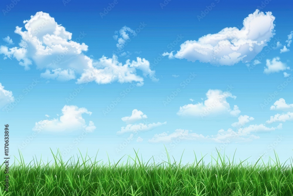 Vibrant Green Grass in the Freshness of Spring Vibrant Green Grass in the Freshness of Spring
