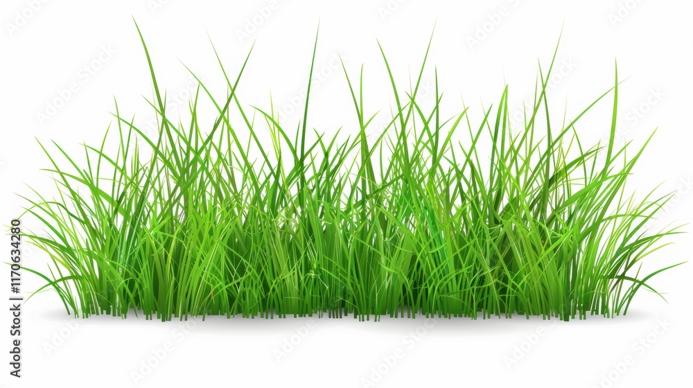 Obraz premium Vibrant Green Grass in the Freshness of Spring