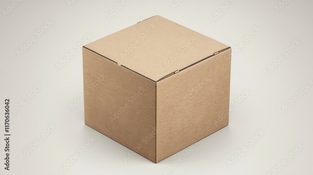 Realistic Blank Cardboard Box Design Mockup for Packaging and Branding Presentation Realistic Blank Cardboard Box Design Mockup for Packaging and Branding Presentation