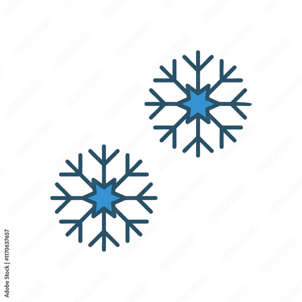 Snowflake vector icon stock illustration Snowflake vector icon stock illustration