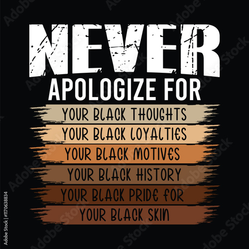Never Apologize Black History Month 