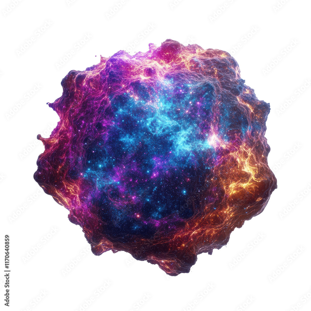 vibrant cosmic star cluster with colorful nebulae vibrant cosmic star cluster with colorful nebulae