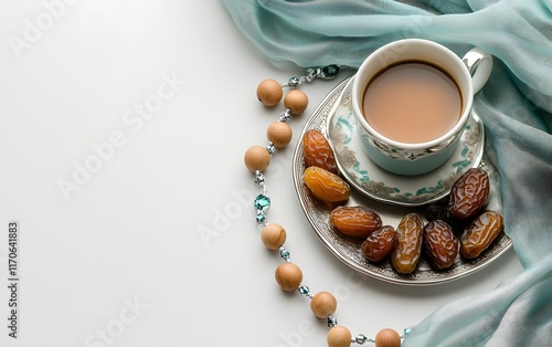 Tea Dates Beads And Fabric A Festive Setting photo