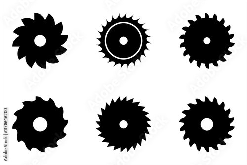 circular saw icon set. From Working tools, Construction and Manufacturing icons. vector illustration on white background