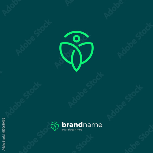 The icon leaf sign, which is approachable and conveys confidence in your ability to innovate and make a real impact.