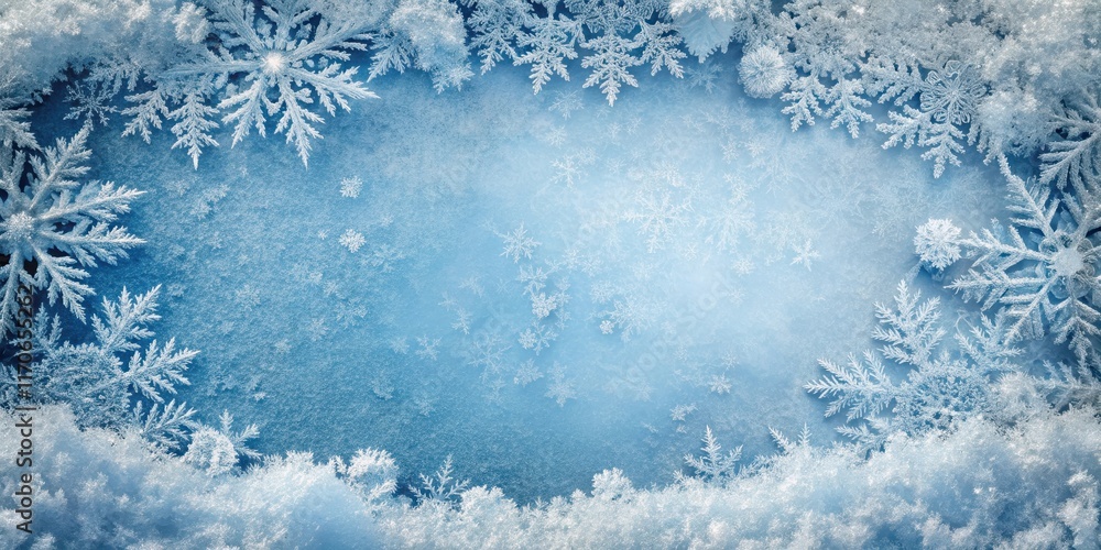 Delicate Frost Crystal Border on Ice Surface , snowflake, ice, snowflake, ice, icy, crystal Delicate Frost Crystal Border on Ice Surface , snowflake, ice, snowflake, ice, icy, crystal