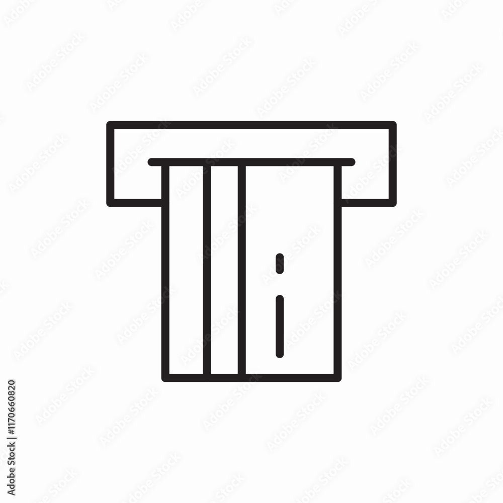 ATM Banking Machine Money Withdrawal Icon Vector Sign ATM Banking Machine Money Withdrawal Icon Vector Sign
