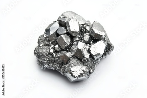 Gadolinium Element: 99.9% Purity Raw Material for Chemistry, Isolated on White Background photo