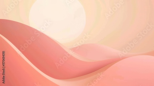 Flat soft color gradient background, blending dusty rose with soft peach, clean and calming, ideal for gentle compositions.