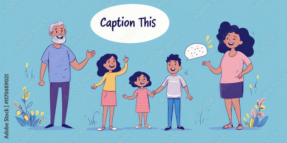 An image of a happy family with a An image of a happy family with a