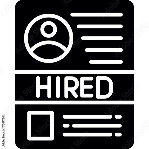 Hired icon