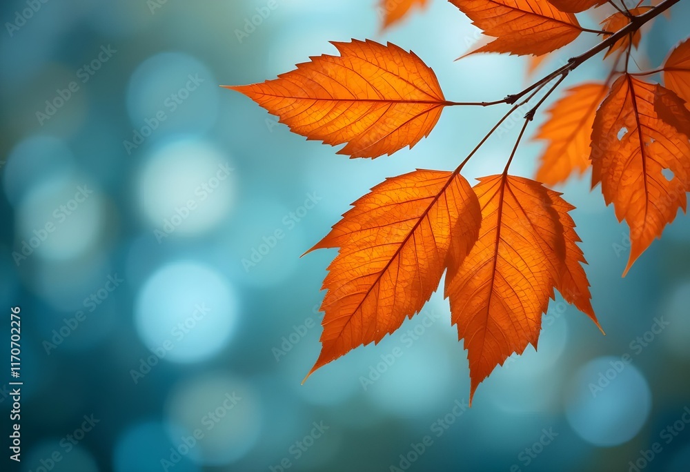 Digital Background of Autumn Leaves Blowing in Digital Background of Autumn Leaves Blowing in