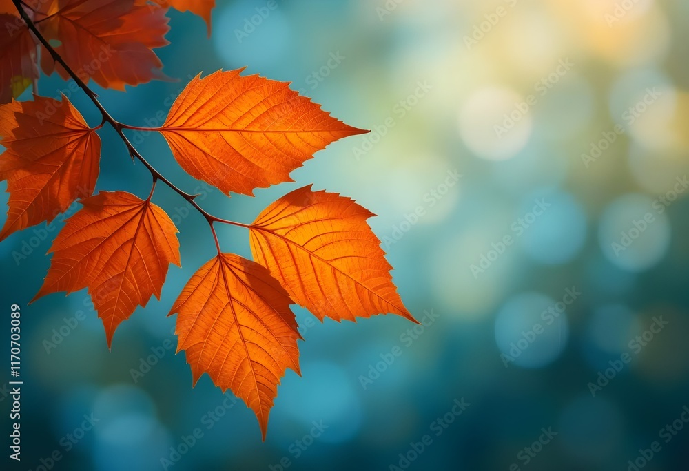 Digital Background of Autumn Leaves Blowing in Digital Background of Autumn Leaves Blowing in