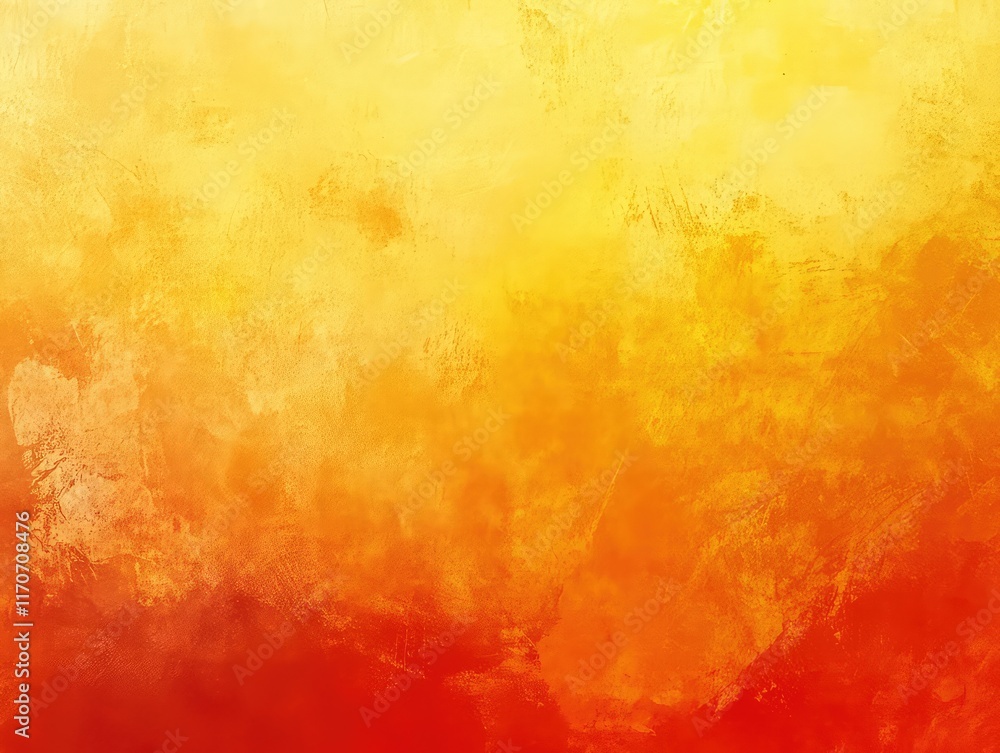 Fototapeta premium Orange yellow gradient background wide web header grainy texture vibrant colors banner design