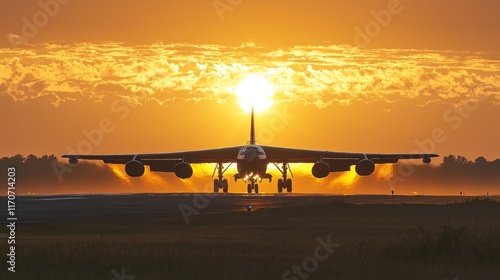 Majestic B-52 Stratofortress at Sunrise photo