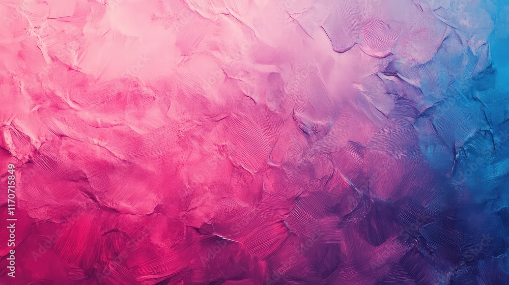 Obraz premium Vibrant Pink to Blue Gradient with Grainy Texture for Web Banners