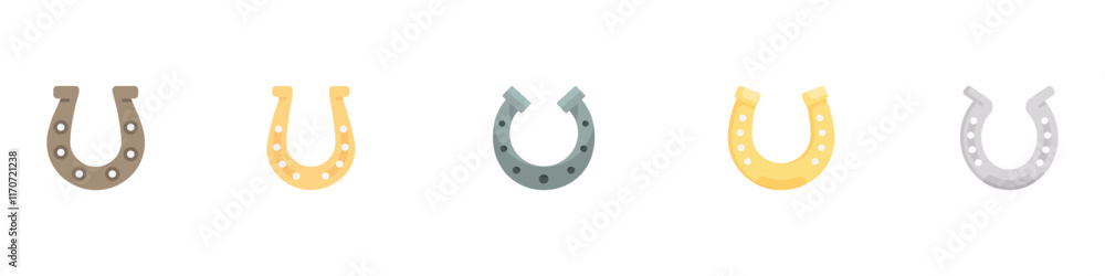 Horseshoe icon set. Luck symbol. Vector Illustration. Vector Graphic. EPS 10 Horseshoe icon set. Luck symbol. Vector Illustration. Vector Graphic. EPS 10