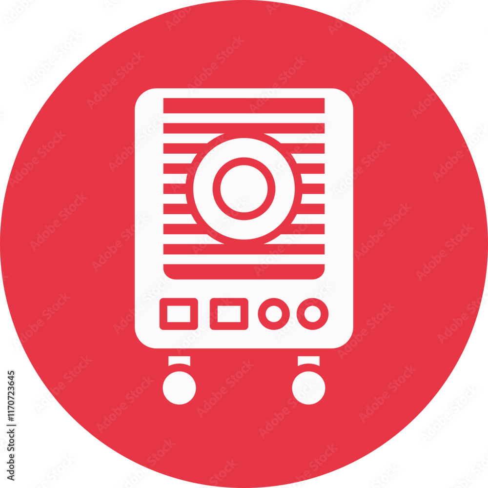 Air Purifier glyph circle icon Air Purifier glyph circle icon